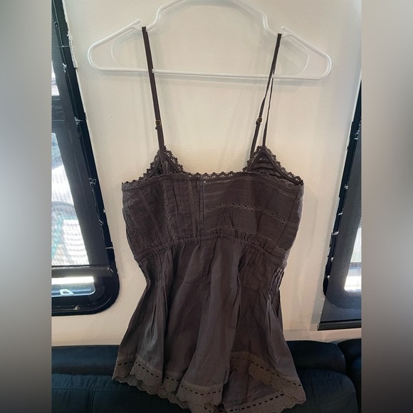 NWOT Free People Intimately Brown Cami Romper - Picture 5 of 7